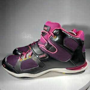 Ryka Downbeat Womens Size 9.5 Shoes Fashion Sneakers Mid Black Pink Casual Walk